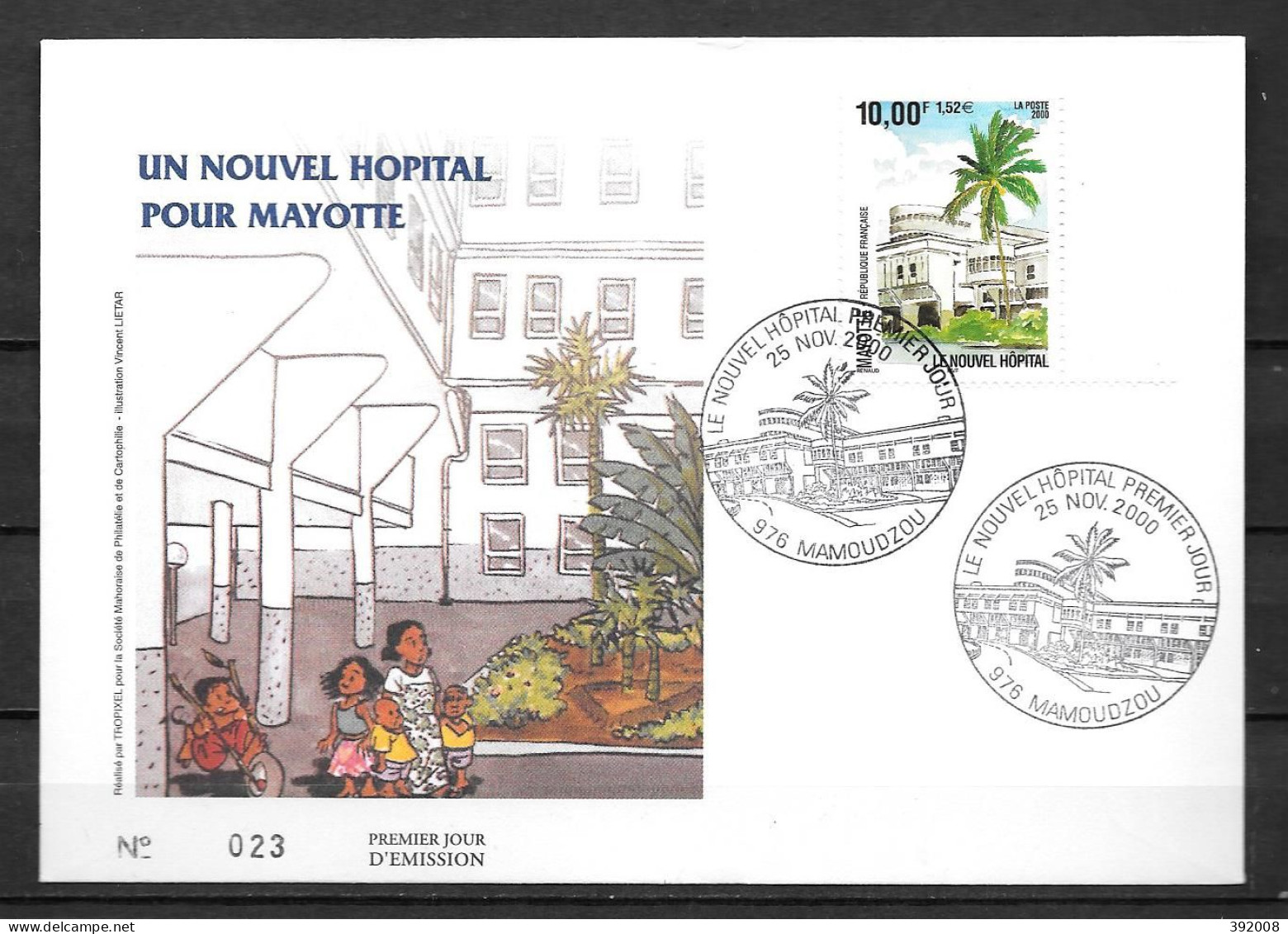 2000 - 91 - FDC - Nouvel Hôlpital - 5 - Other & Unclassified