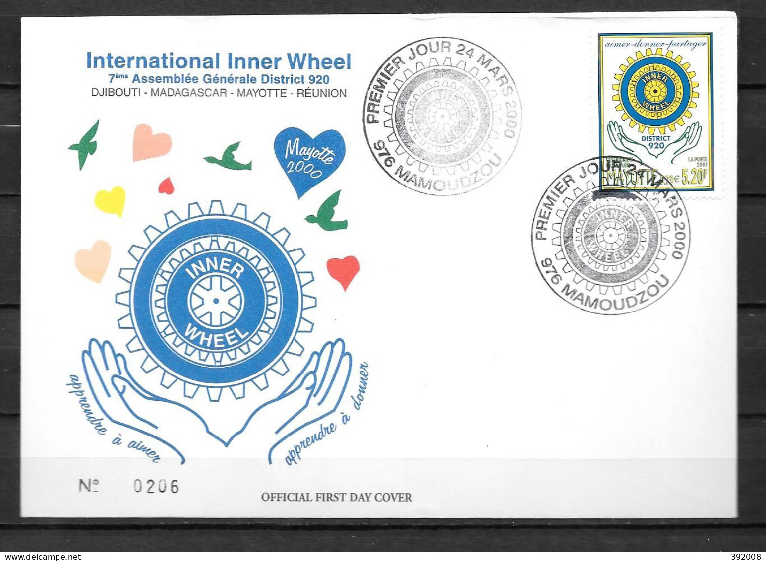 2000 - 83 - FDC - Club Inner Wheel - 4 - Other & Unclassified