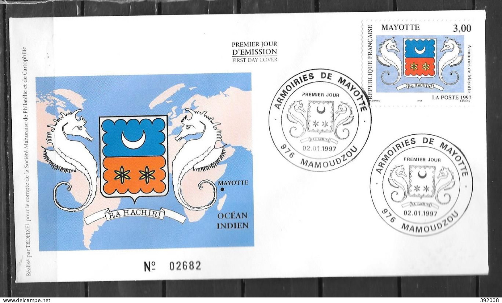 1997 - 43 - FDC - Armoiries - 1 - Autres & Non Classés