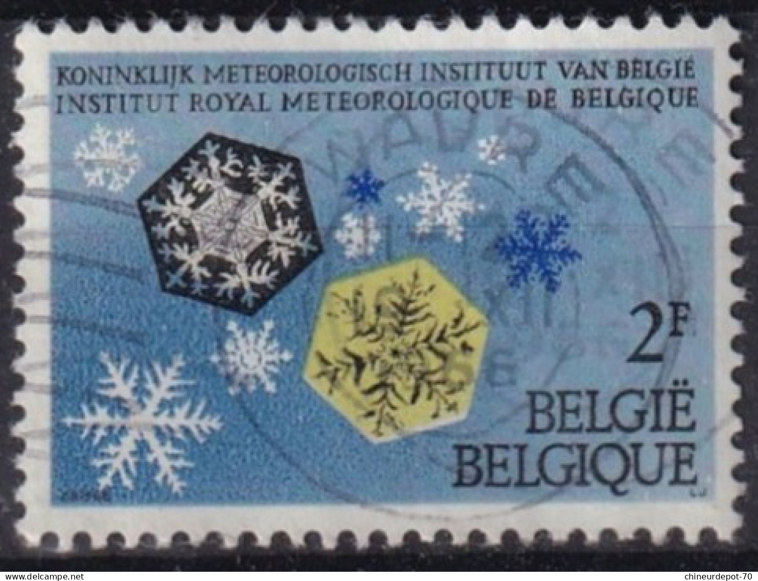 INSTITUT ROYAL DE METEO CACHET WAVRE - Used Stamps