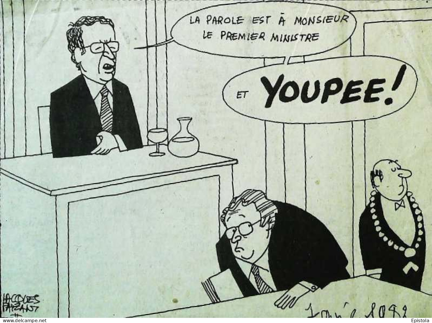 ► Coupure De Presse  Quotidien Le Figaro Jacques Faisant 1983 Président Assemblée Nationale  1 Er Ministre - 1950 - Nu