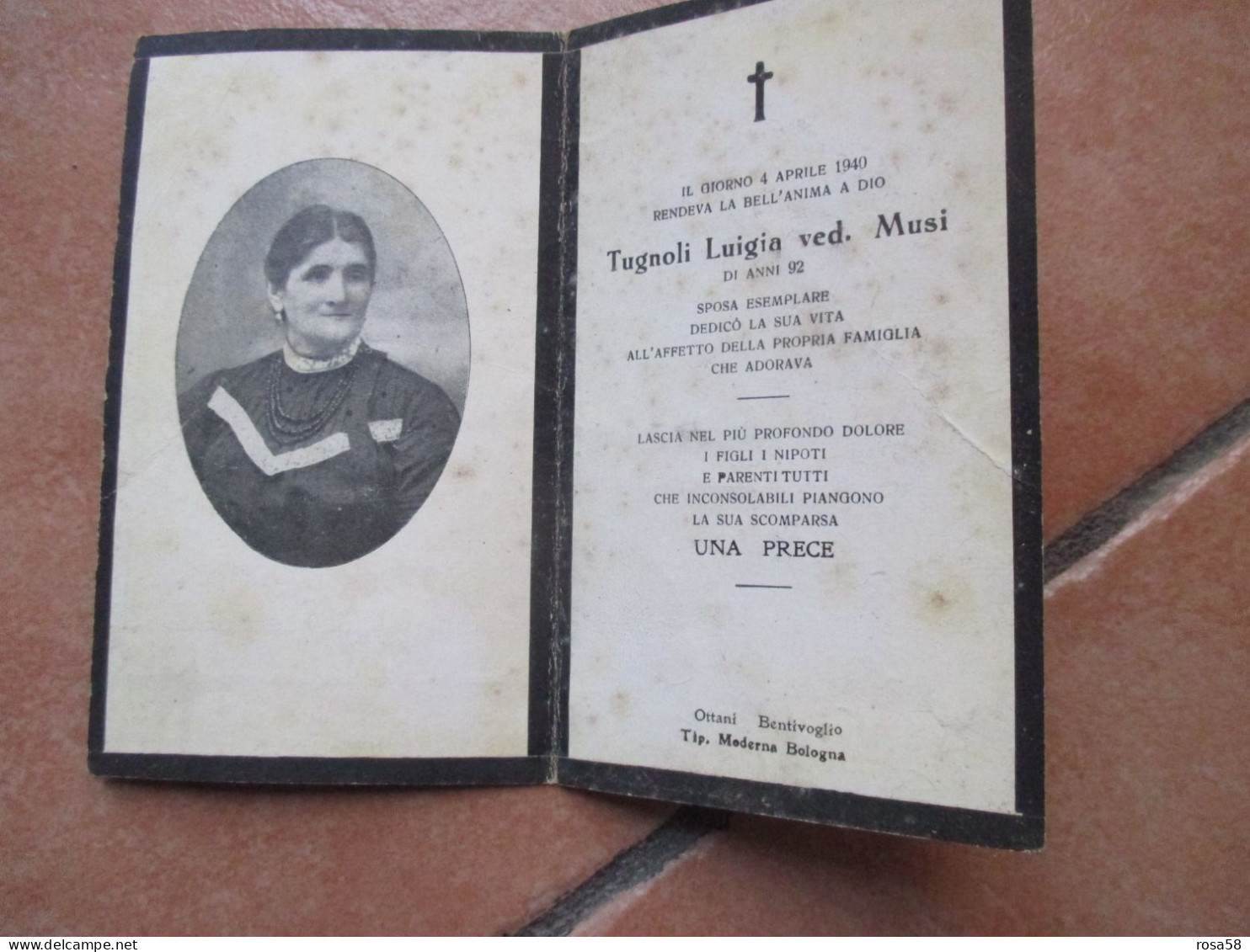 Gesù Pastore Io Sono La Vita Chi Crede In Me Non Morirà In Eterno LUTTINO 1940 - Devotion Images