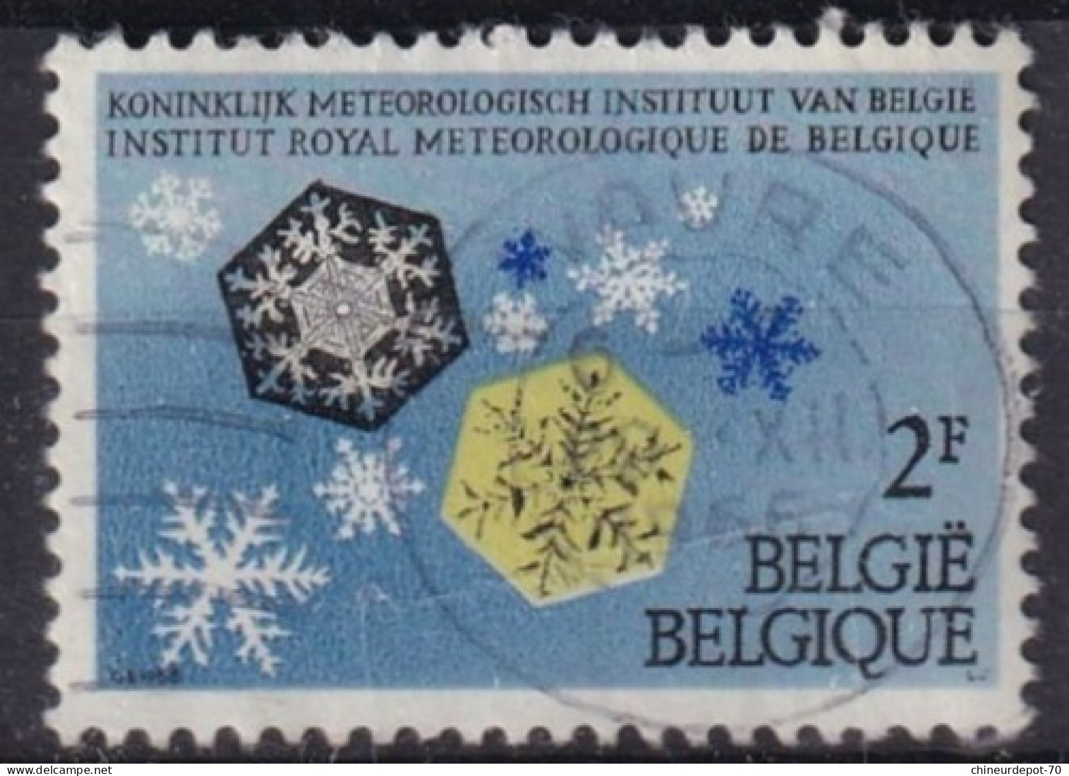 INSTITUT ROYAL DE METEO CACHET WAVRE - Usados