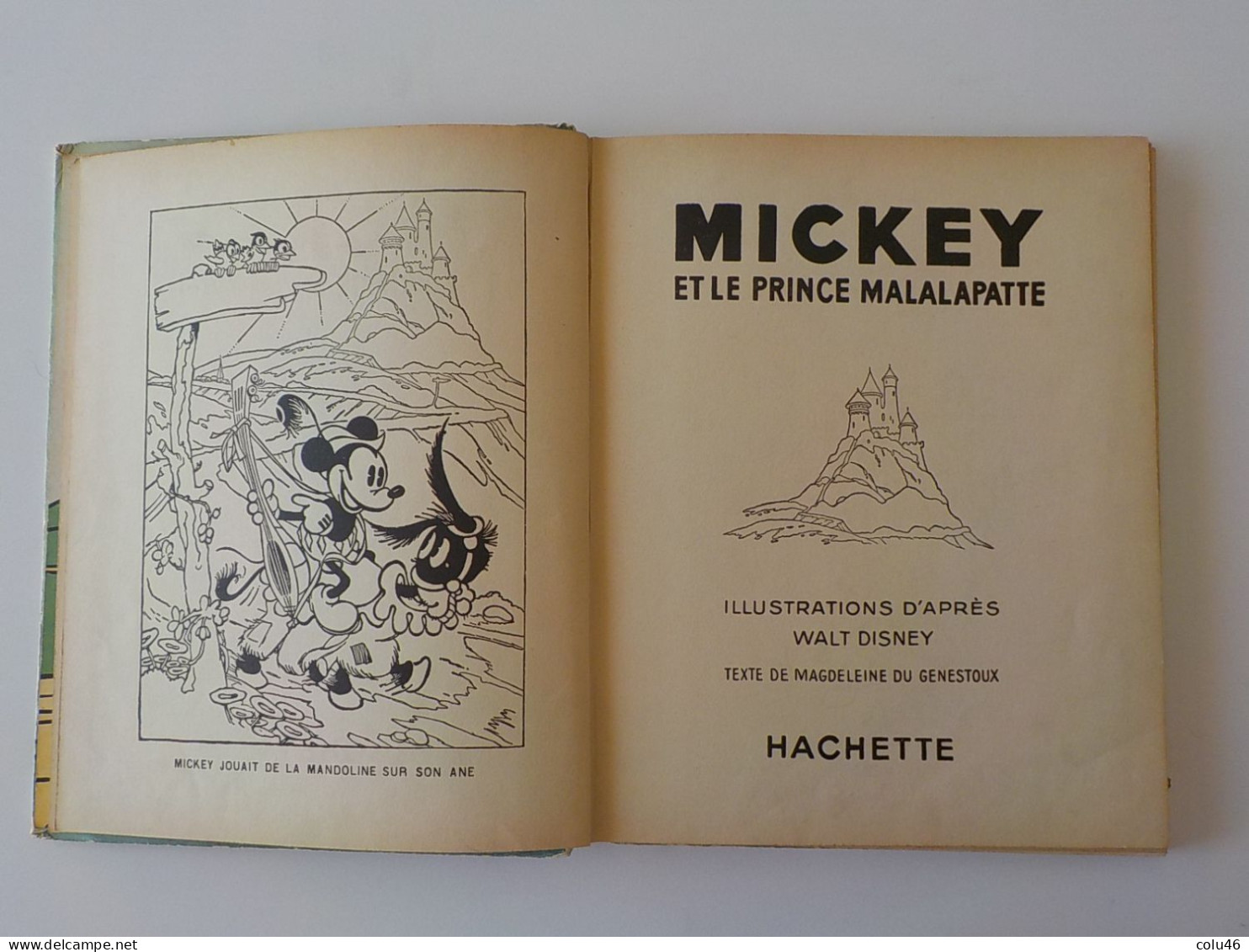 1935 Livre Album Pop-up Les Albums Hop-La! Walt Disney Mickey Et Le Prince Malalapatte Hachette Mickey Mouse - 1901-1940
