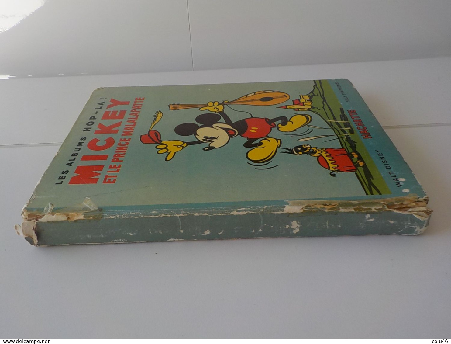 1935 Livre album pop-up Les albums Hop-La! Walt Disney Mickey et le Prince Malalapatte Hachette Mickey Mouse