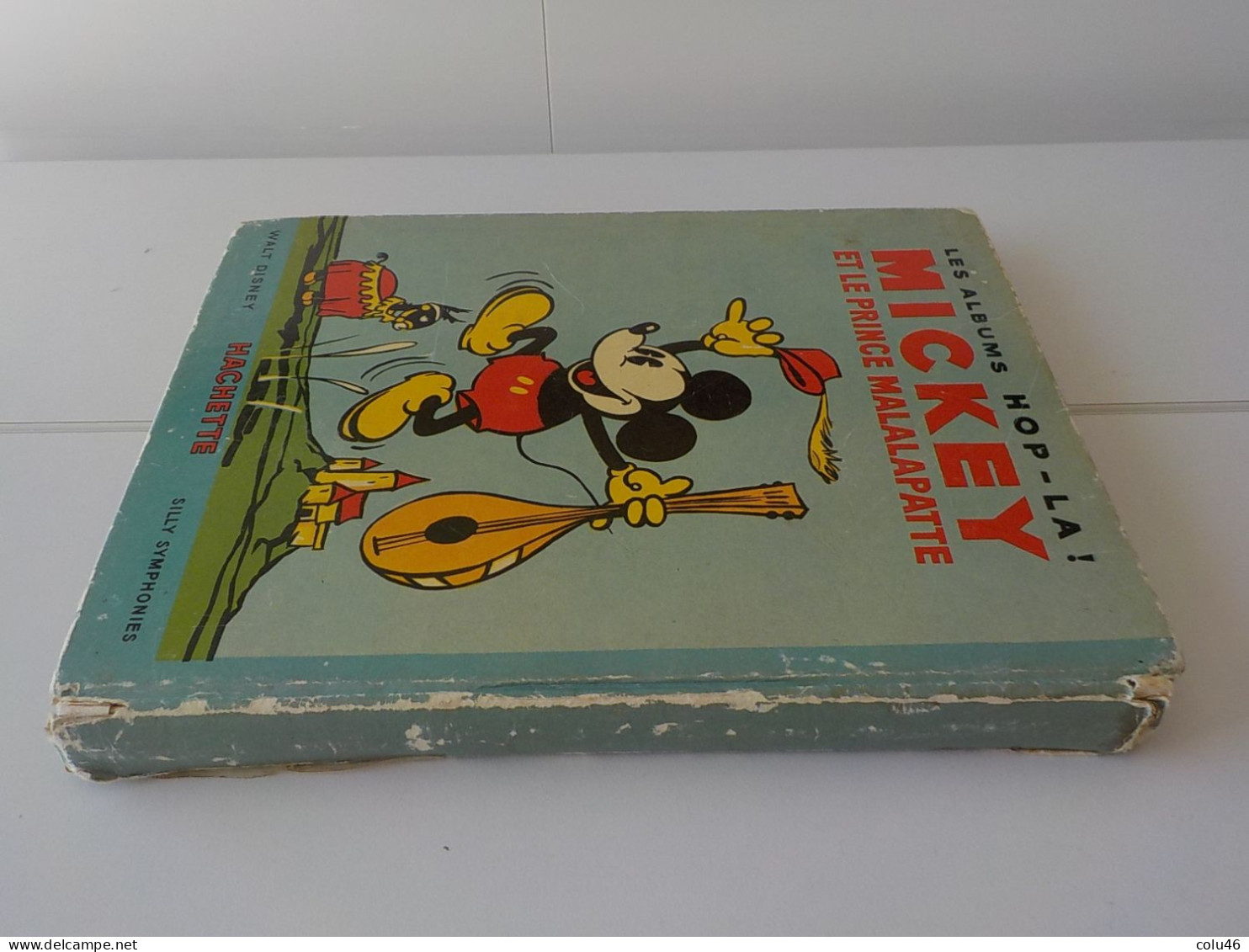 1935 Livre album pop-up Les albums Hop-La! Walt Disney Mickey et le Prince Malalapatte Hachette Mickey Mouse