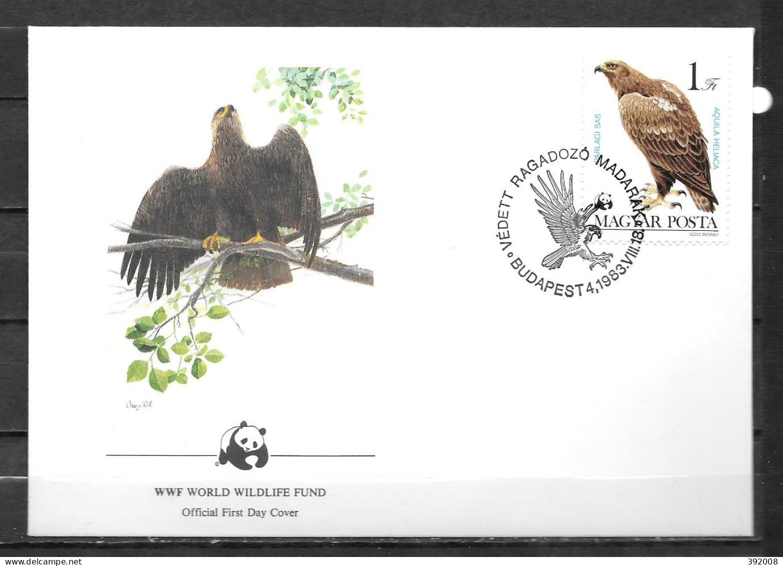 HONGRIE - 1983 - Aigle  - FDC