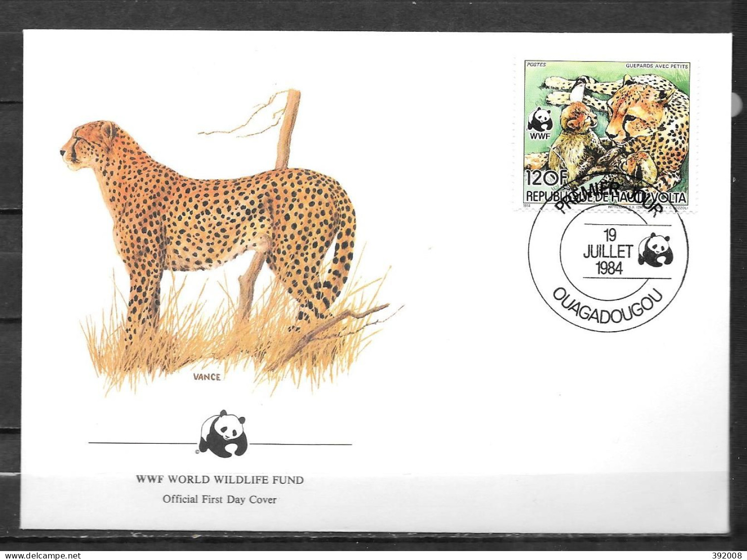 HAUTE-VOLTA - 1984 - Guépard - 4 - FDC