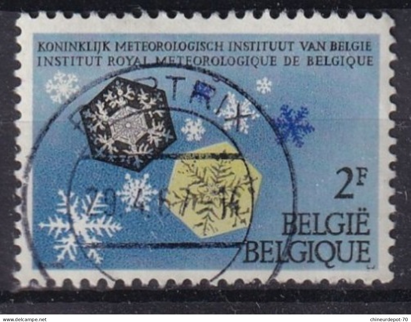 INSTITUT ROYAL DE METEO CACHET BERTRIX - Gebraucht