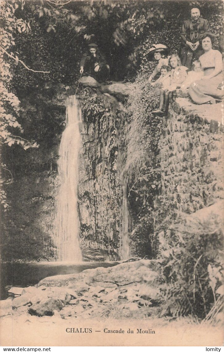 87 Chalus Cascade Du Moulin CPA - Chalus