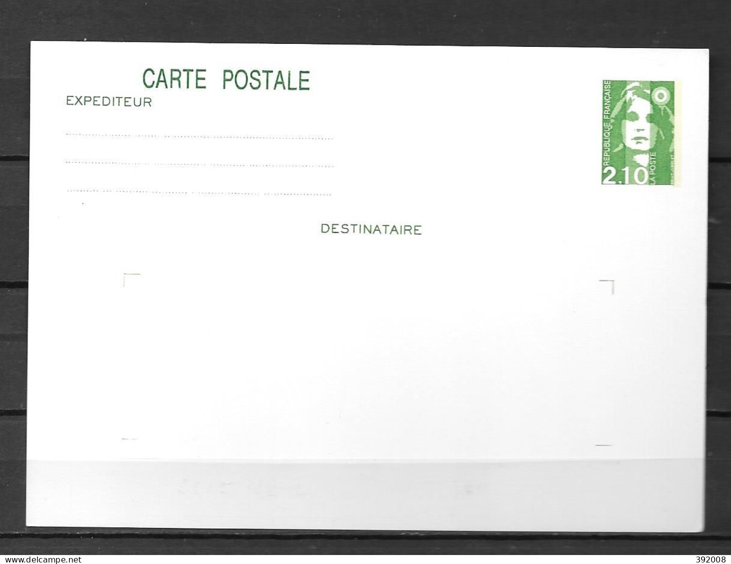 1990 - 2622-CP1 - Marianne Bicentenaire - 7 - Postales  Transplantadas (antes 1995)