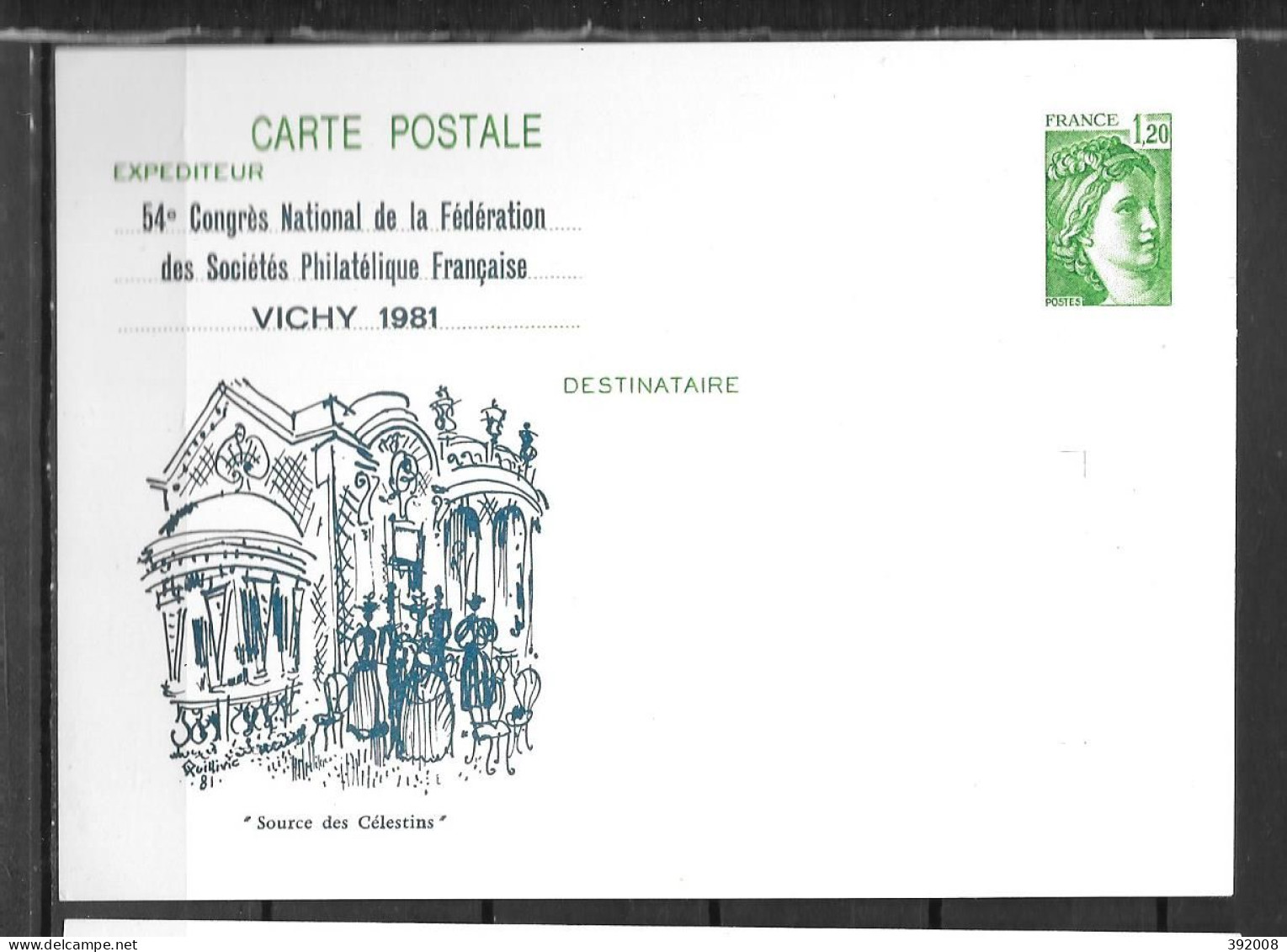 1978 - 2120 -CP1 - Sabine - Congré Régional Vichy - 4 - Cartes Postales Repiquages (avant 1995)