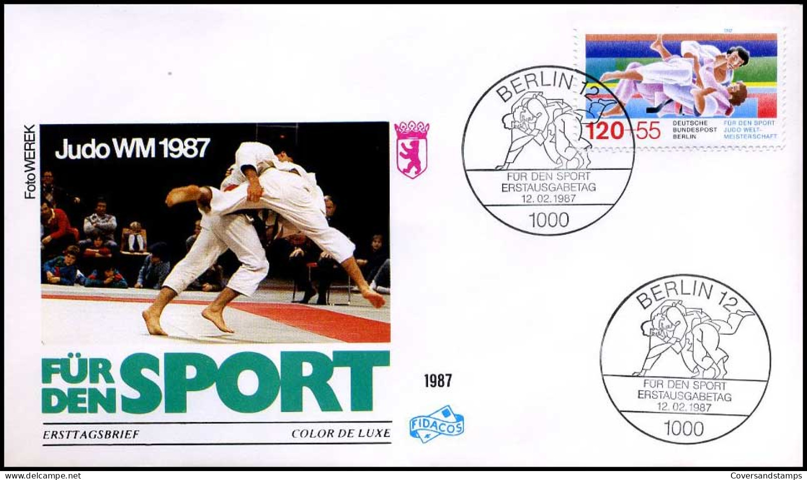Bundespost Berlin  -  FDC  -  Für Den Sport : Judo                         - Andere & Zonder Classificatie