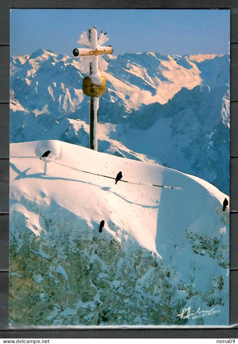 Zugspitze, Gipfelkreuz; B-369 - Zugspitze