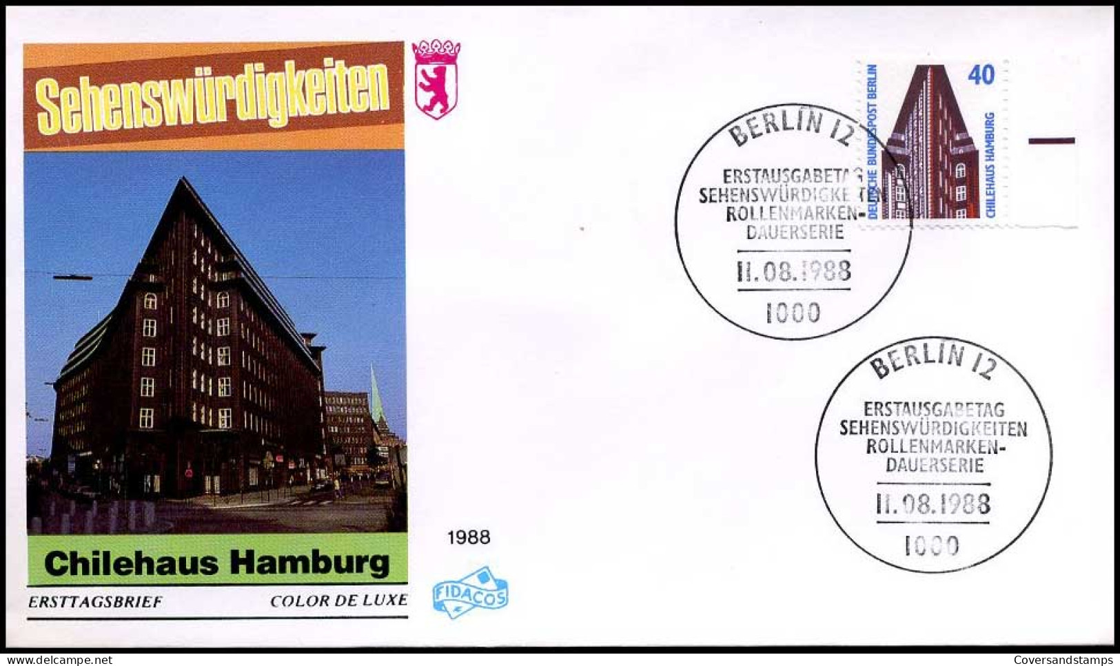 Bundespost Berlin  -  FDC  -  Chilehaus Hamburg                             - Sonstige & Ohne Zuordnung