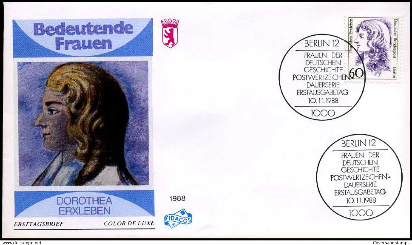 Bundespost Berlin  -  FDC  -  Dorothea Erxleben                             - Altri & Non Classificati