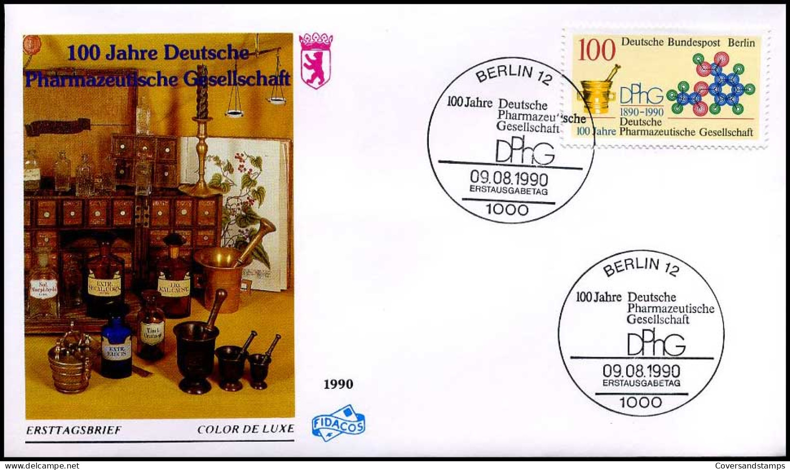 Bundespost Berlin  -  FDC  -  Deutsche Pharmazeutische Gesellschaft                                             - Otros & Sin Clasificación