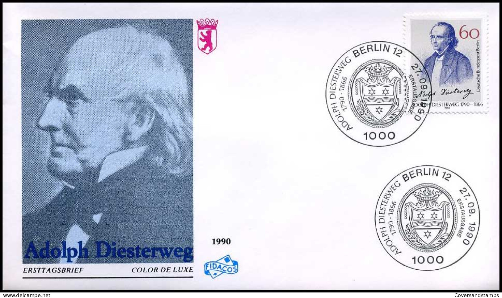 Bundespost Berlin  -  FDC  -  Adolph Diesterweg                                             - Altri & Non Classificati