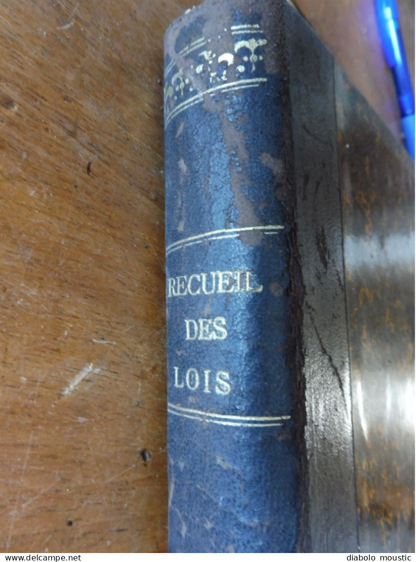 1906  RECUEIL Des LOIS : Discours Violent Entre Poincaré Les Députés (importante Retranscription ) ;   Etc ; Etc - Gesetze & Erlasse