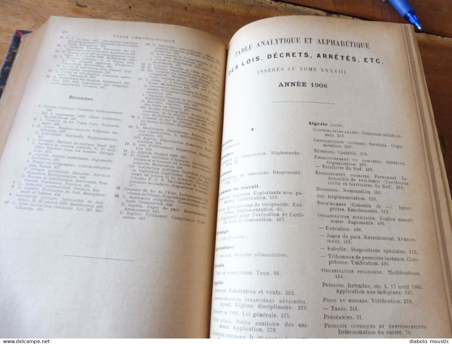 1906  RECUEIL des LOIS : Discours violent entre Poincaré les députés (importante retranscription ) ;   Etc ; Etc