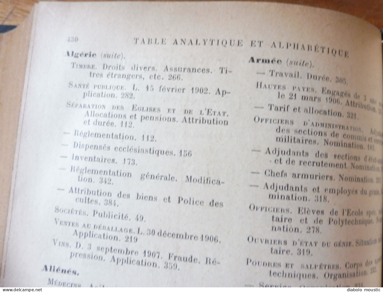 1906  RECUEIL des LOIS : Discours violent entre Poincaré les députés (importante retranscription ) ;   Etc ; Etc