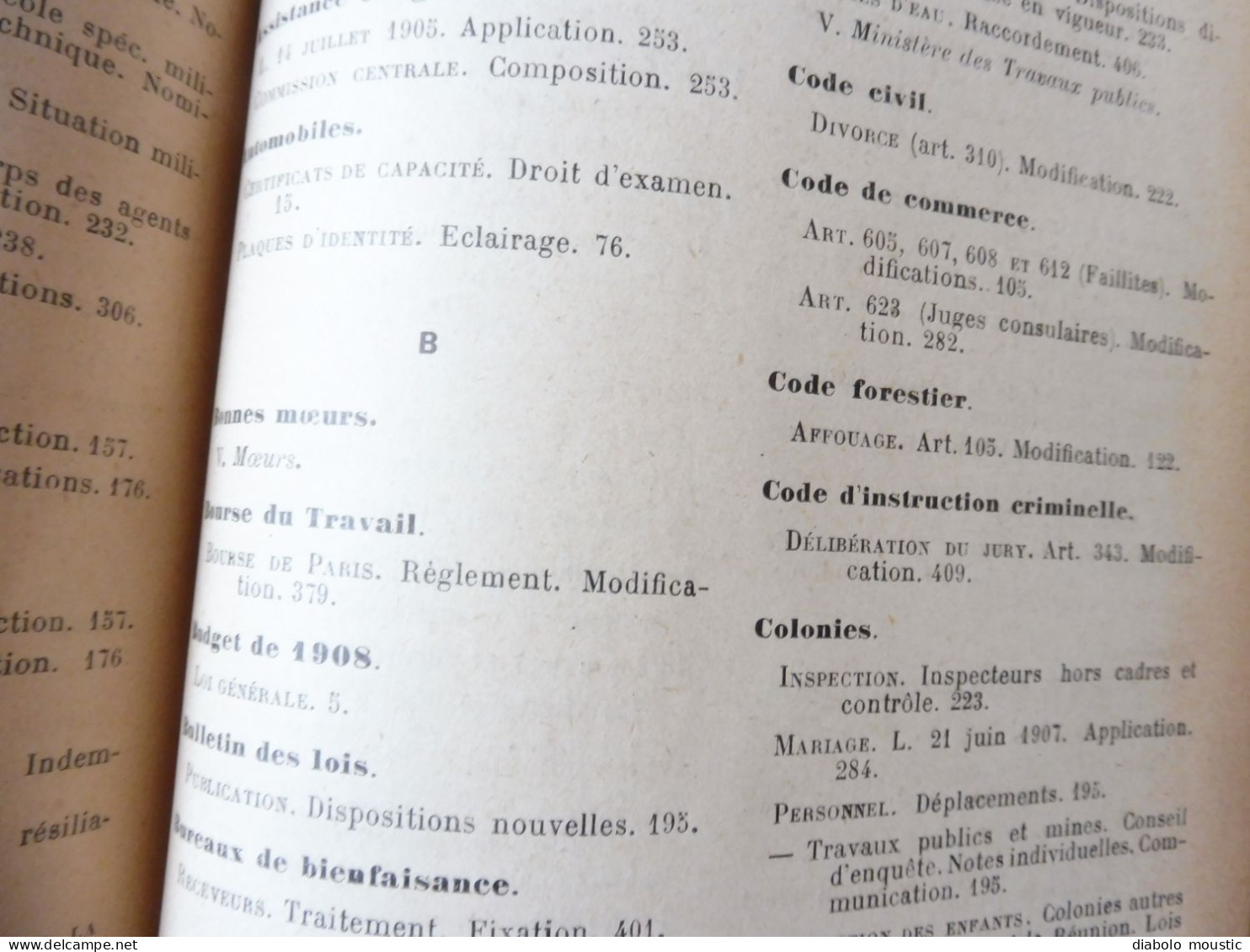 1906  RECUEIL des LOIS : Discours violent entre Poincaré les députés (importante retranscription ) ;   Etc ; Etc