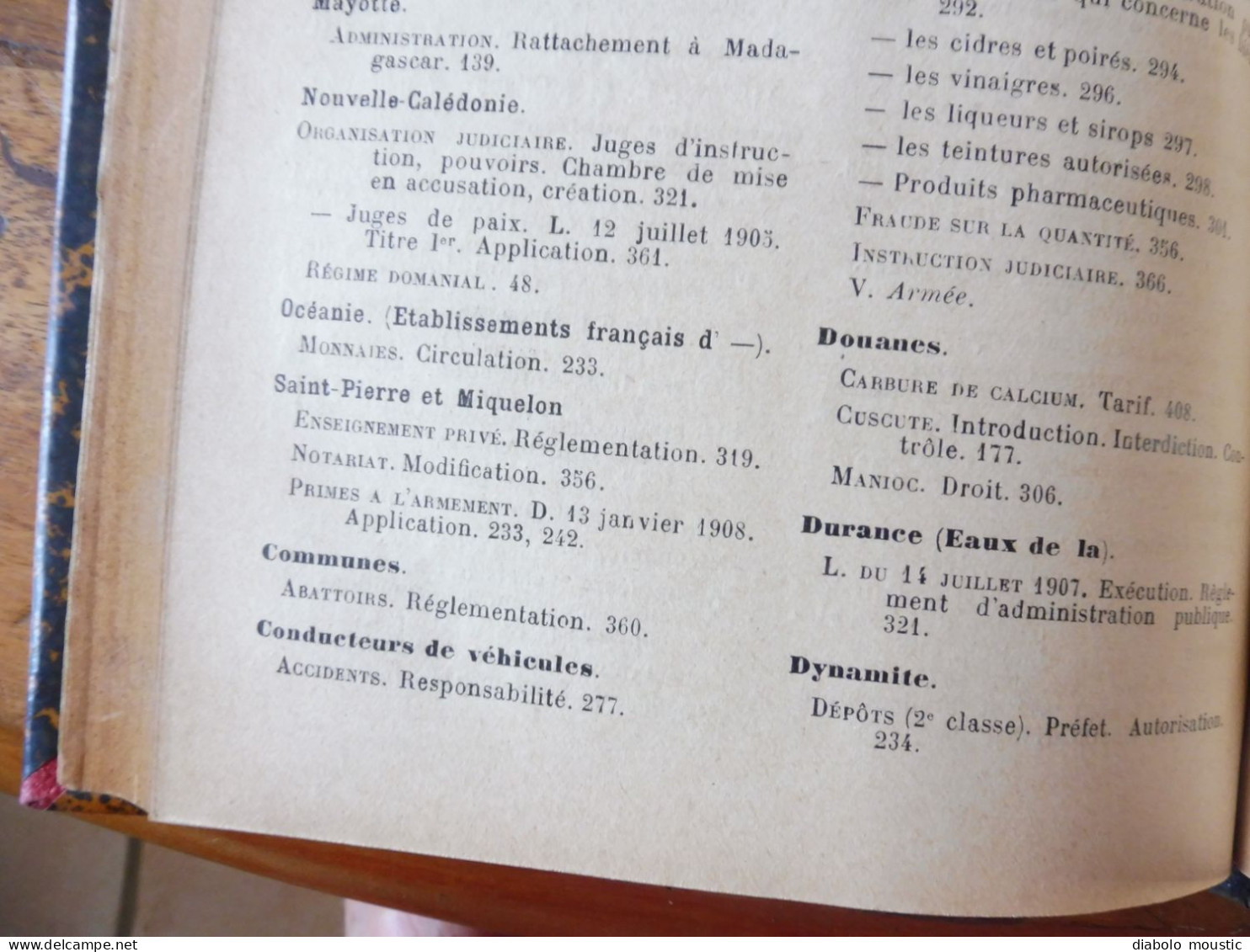 1906  RECUEIL des LOIS : Discours violent entre Poincaré les députés (importante retranscription ) ;   Etc ; Etc