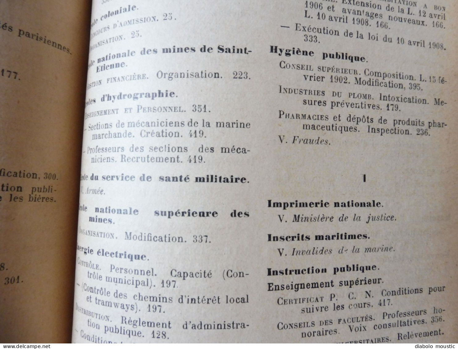 1906  RECUEIL des LOIS : Discours violent entre Poincaré les députés (importante retranscription ) ;   Etc ; Etc