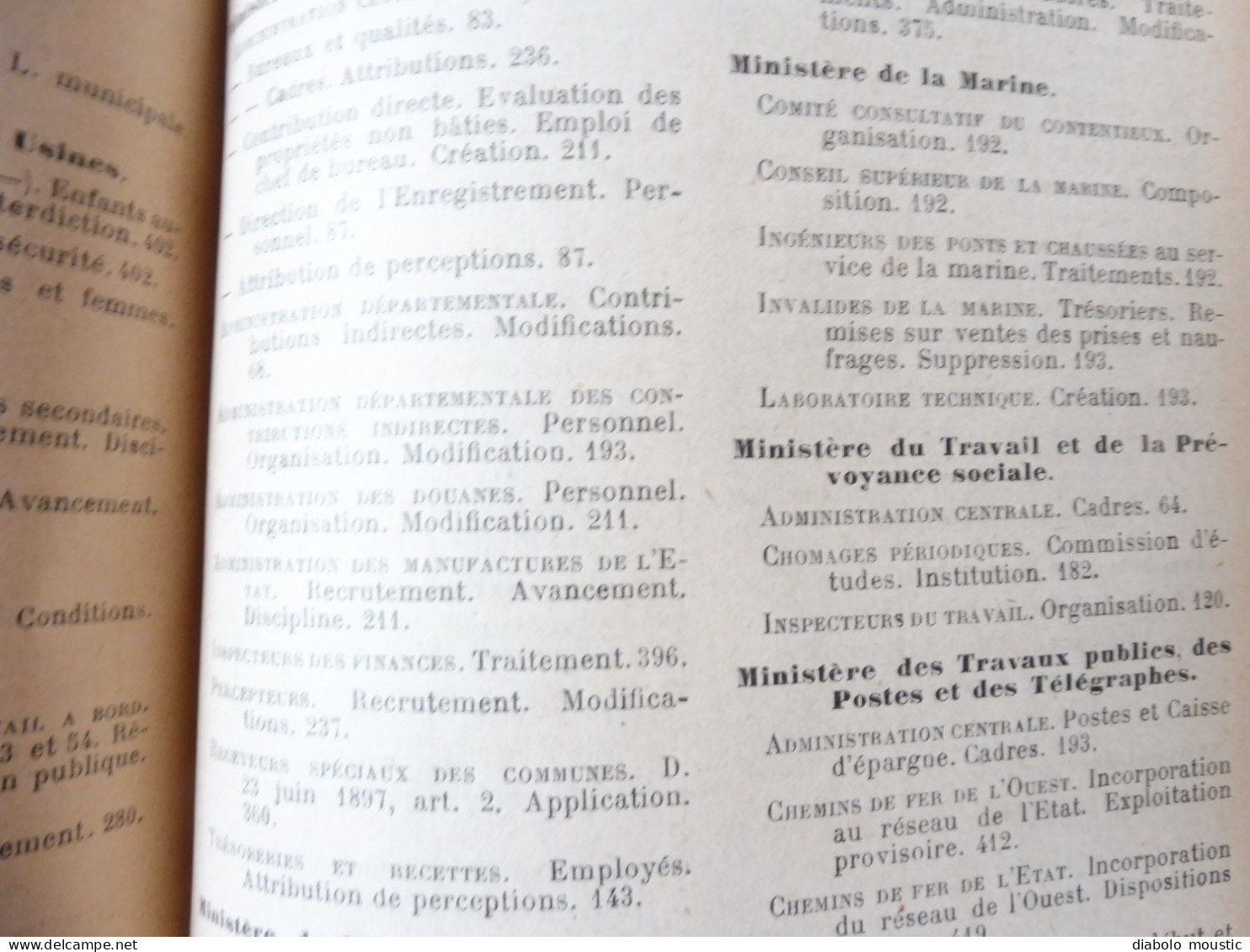 1906  RECUEIL des LOIS : Discours violent entre Poincaré les députés (importante retranscription ) ;   Etc ; Etc