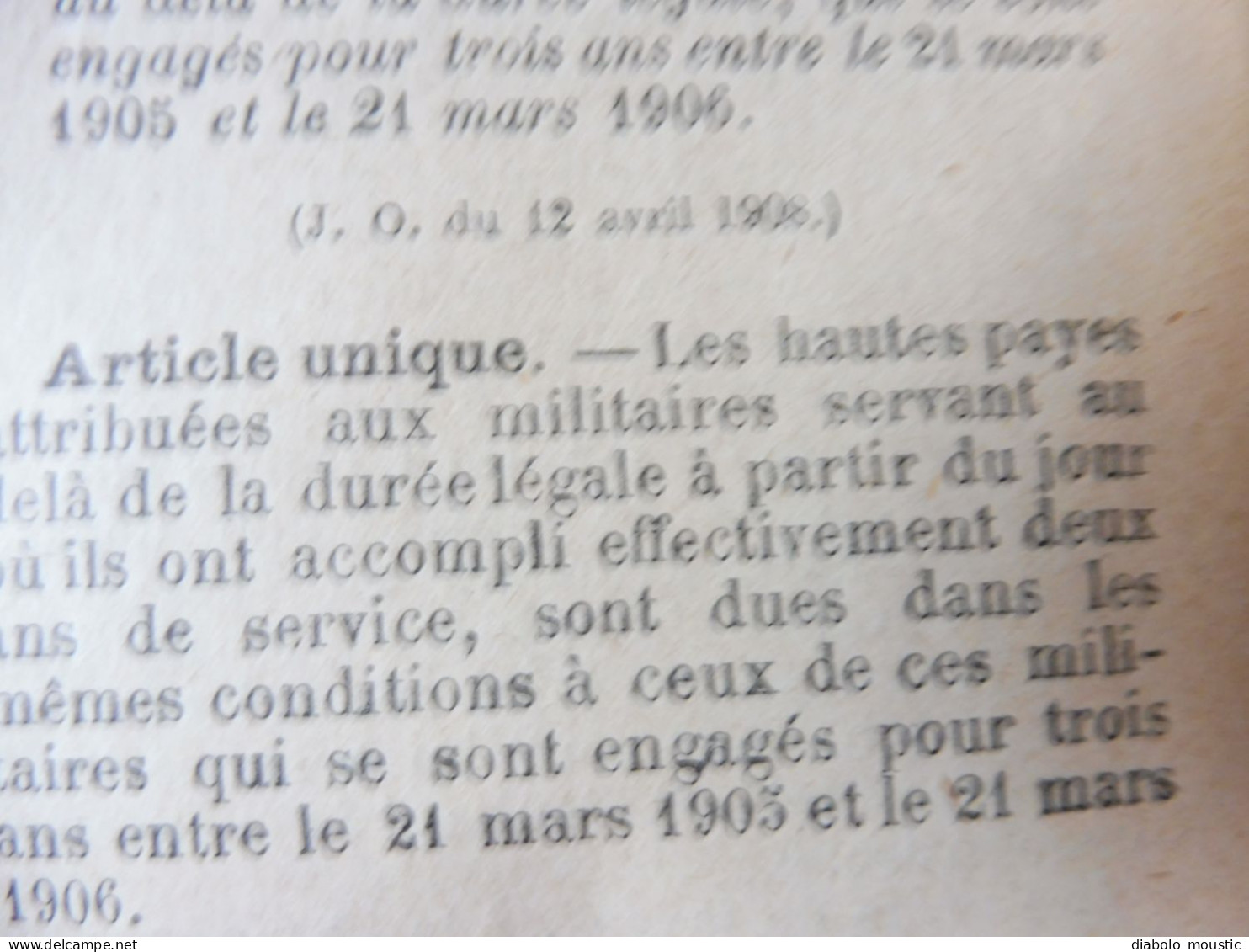 1906  RECUEIL des LOIS : Discours violent entre Poincaré les députés (importante retranscription ) ;   Etc ; Etc