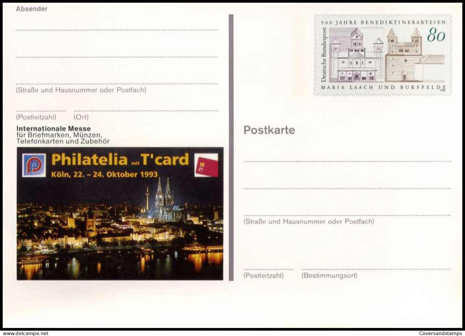 Bundespost  -  Postkaart  -  Philatelia Mit T'card                           - Postcards - Mint