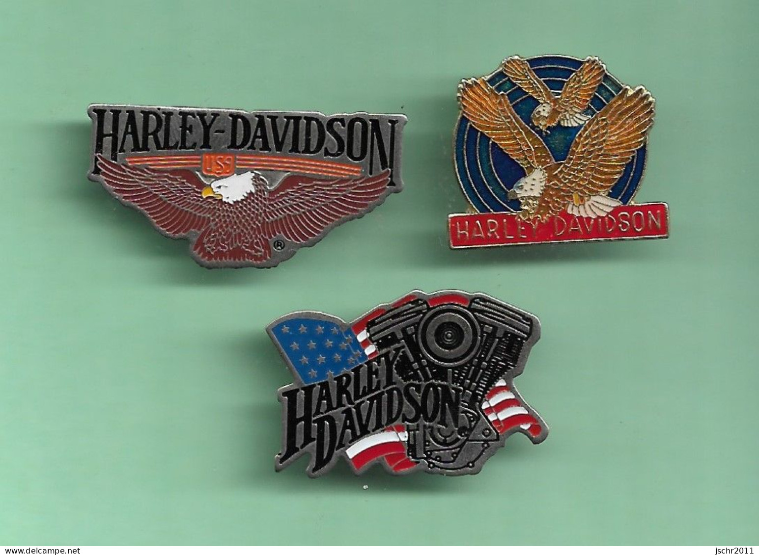 3 Pin's MOTO *** HARLEY-DAVIDSON *** WW03 (14-4) - Motorbikes