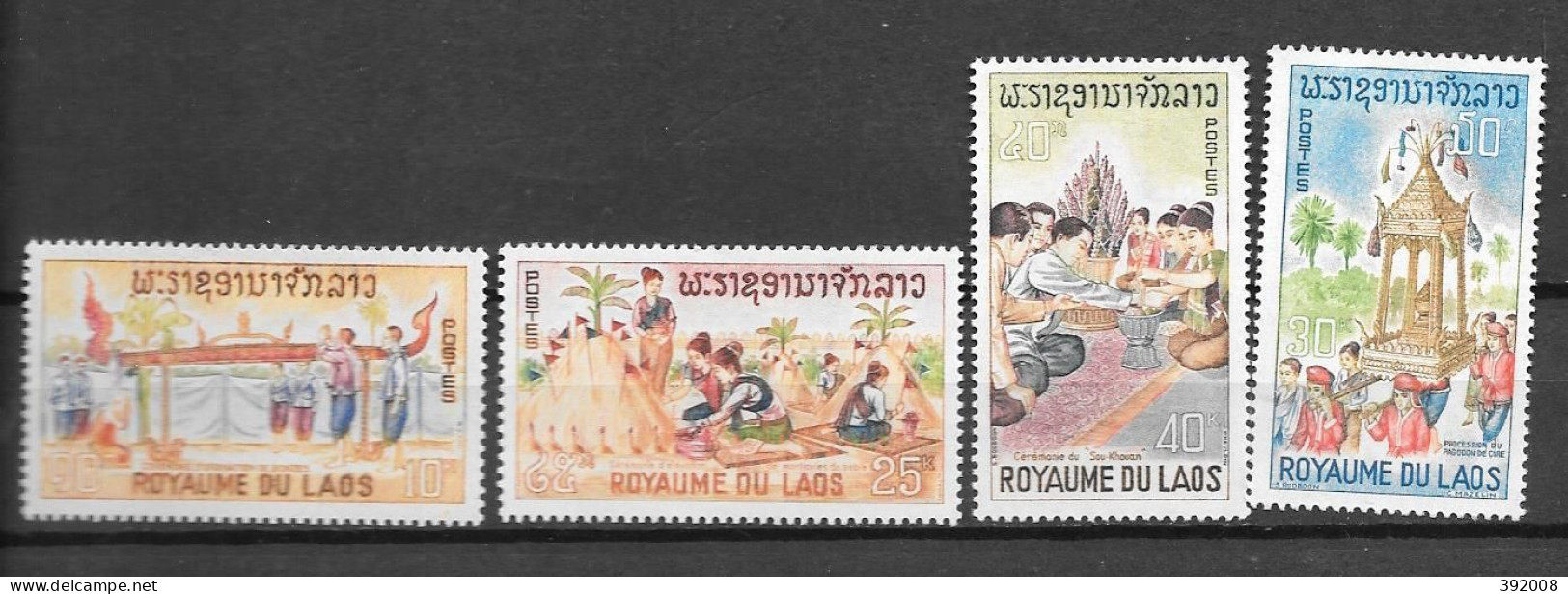 1966 - 134 à 127*MH - Folklore - Laos