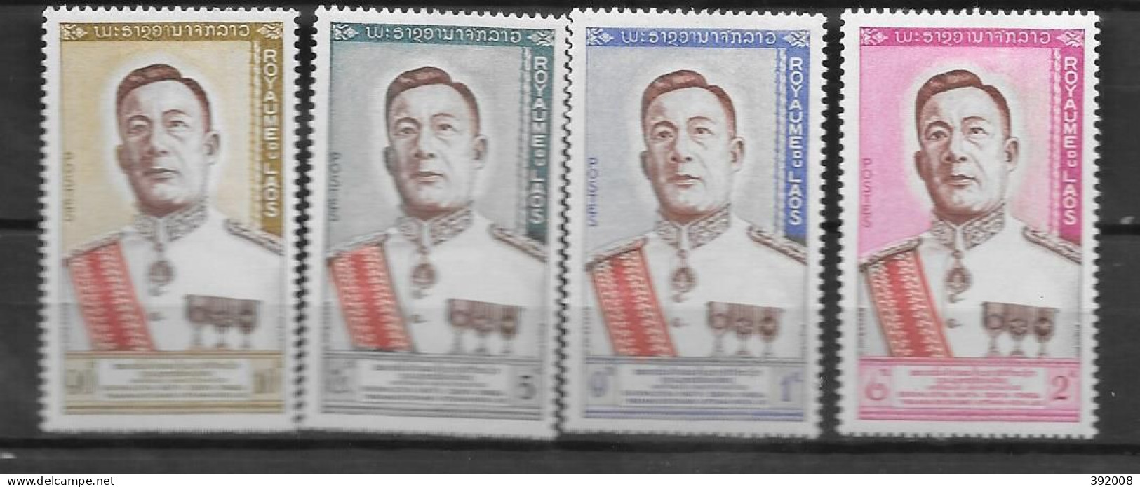 1962 - 75 à 78**MNH - Roi Sri Savang Vatthana - Laos