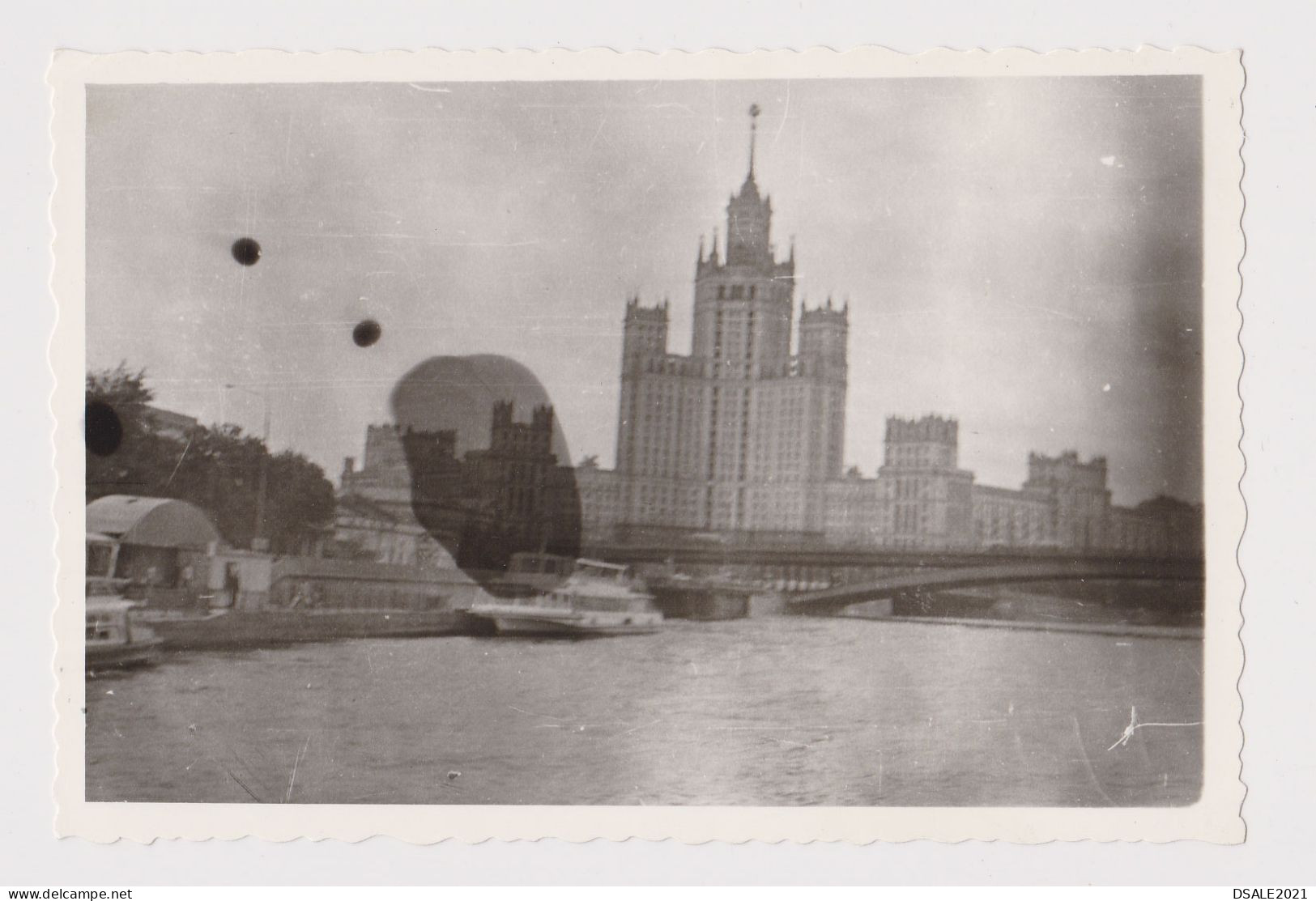 Cityscape, Bad Exposure, Film Error Spot, Abstract Surreal Vintage Orig Photo 12.7x8.5cm. (50955) - Objects
