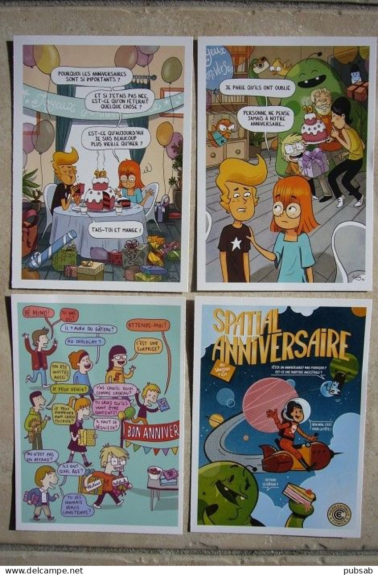 BD / Philéas & Autobule / La Revue Des Enfants Philosophes Fête Ses 10 Ans / 4 Cartes - Comicfiguren