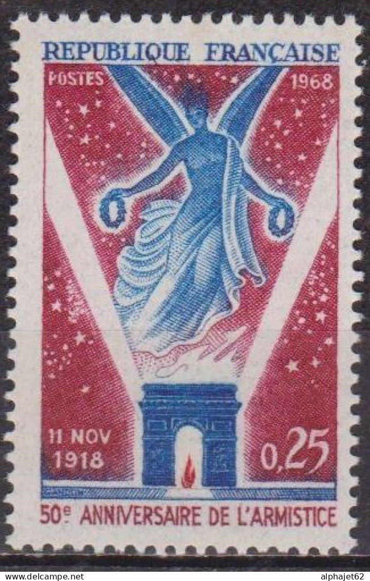 Armistice Du 11 Novembre 1918 - FRANCE - Arc De Triomphe, Paris - N° 1576 ** - 1968 - Ongebruikt