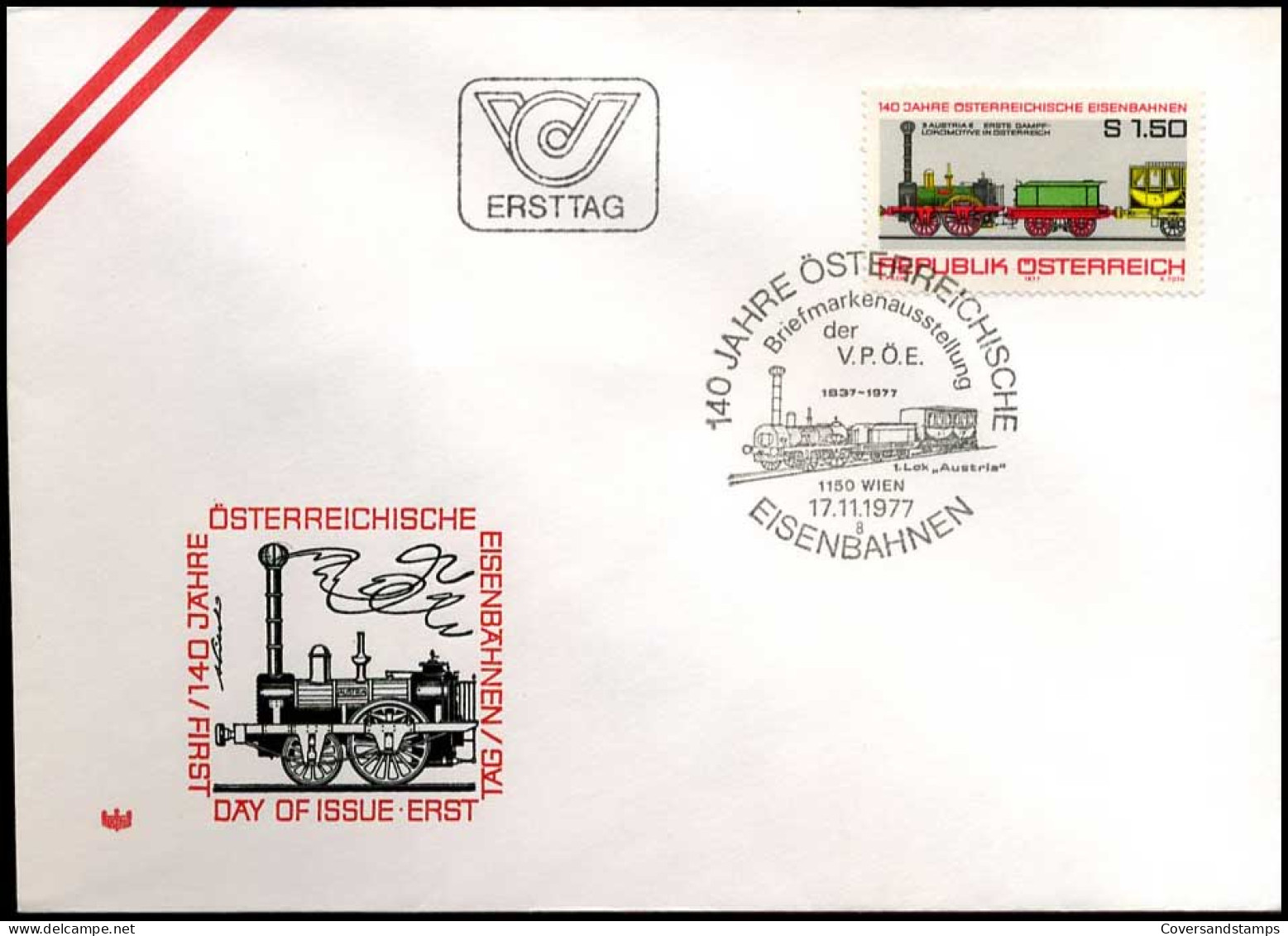 Oostenrijk - FDC - Tag Der Eisenbahnen                       - FDC