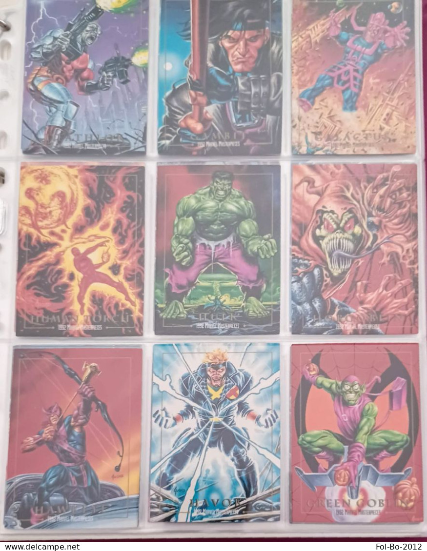 Marvel Set Completo 100 Carte Card Mastergoeces Del 1992 - Marvel