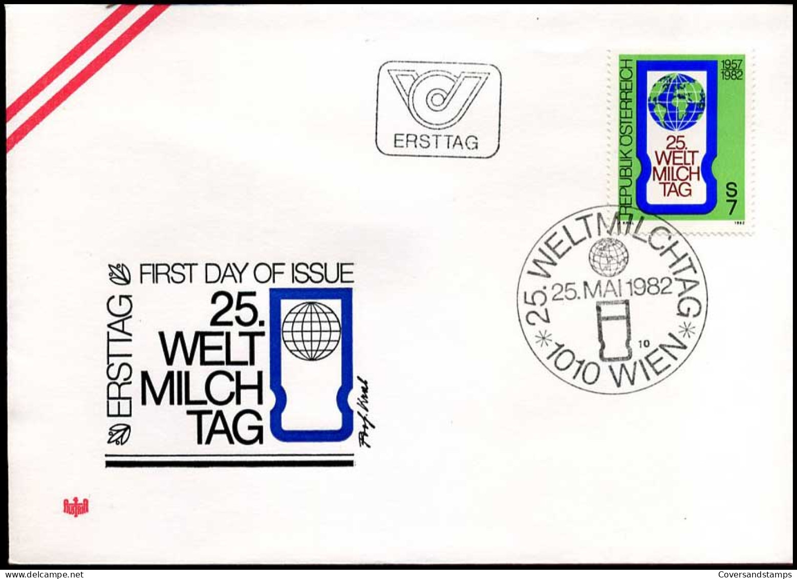 Oostenrijk - FDC - 25. Welt Milch Tag                                - FDC