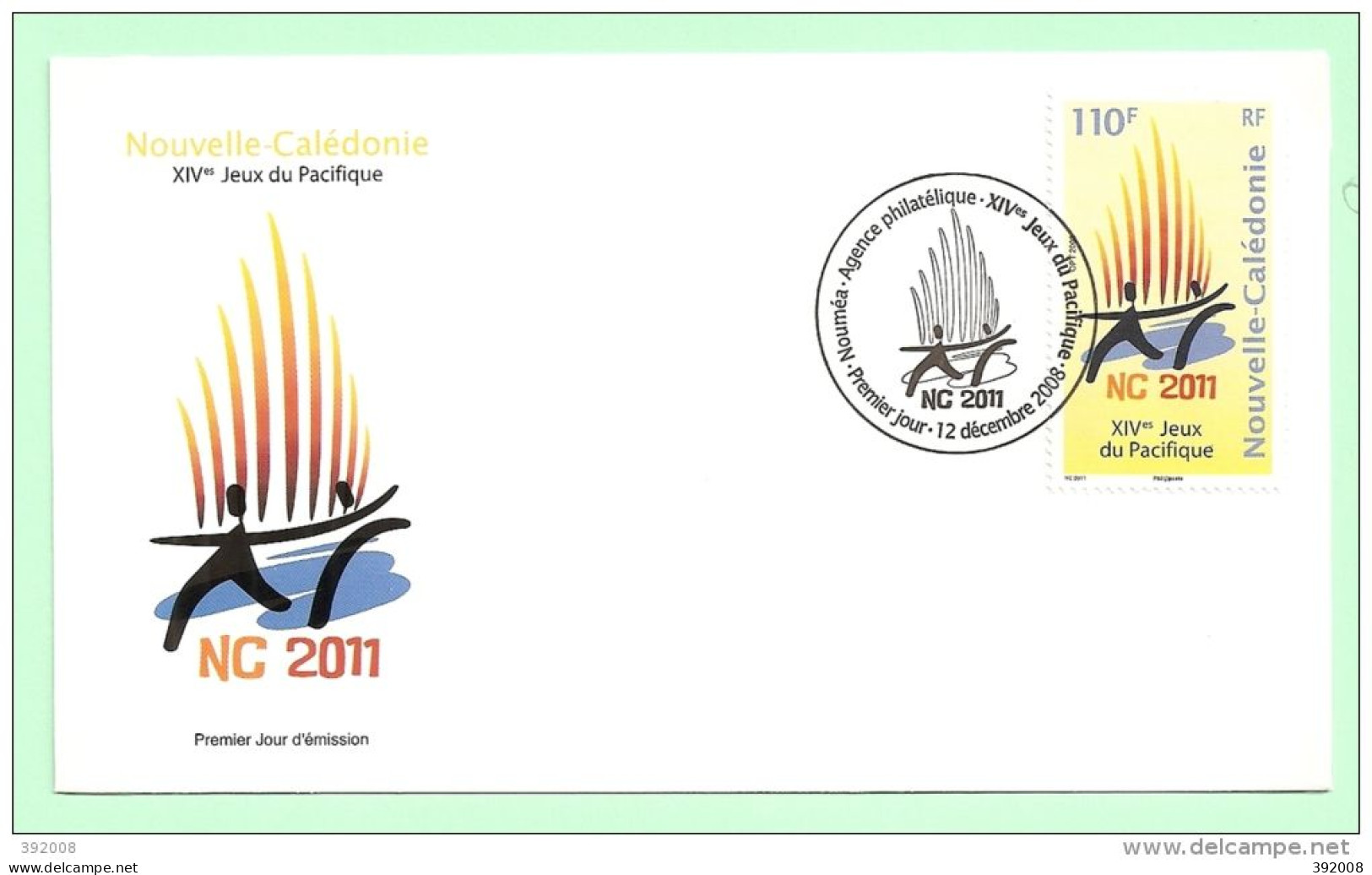 2008 - 1060 - 14° Jeux Du Pacifique Sud -22 - FDC