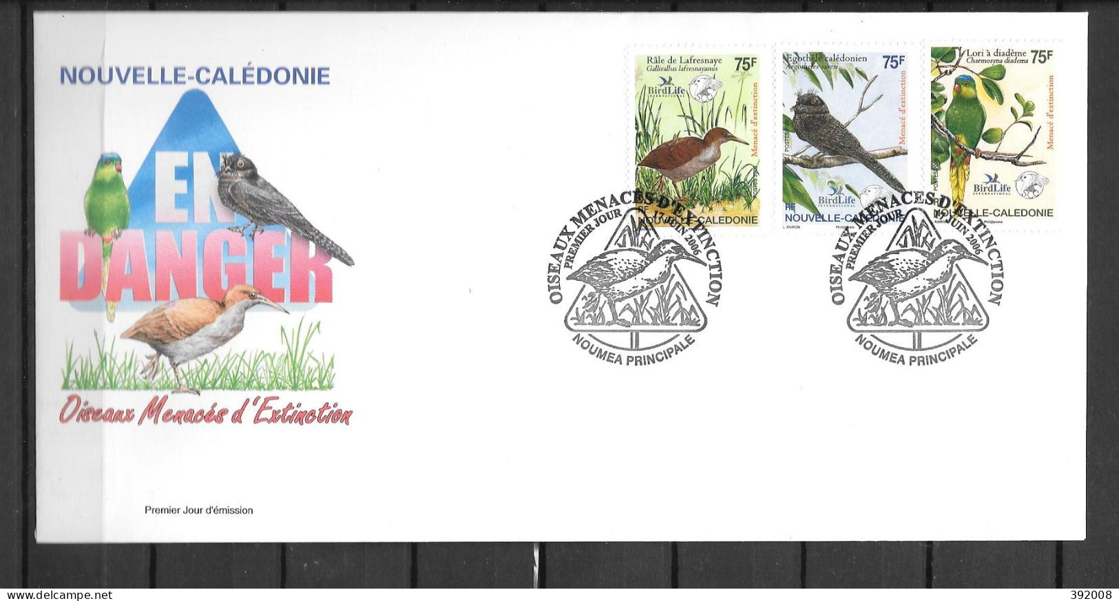 2006 - 978 à 980 - Oiseaux Menacés D'extinction - 20 - FDC