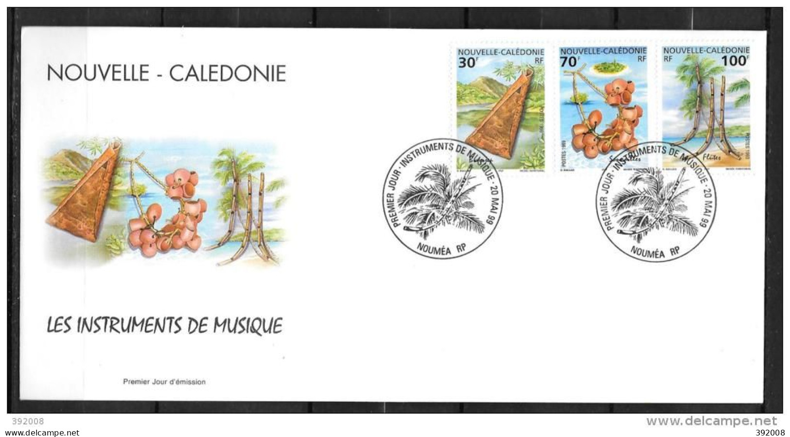 1999 - 788 à790 - Instruments De Musique -19 - FDC