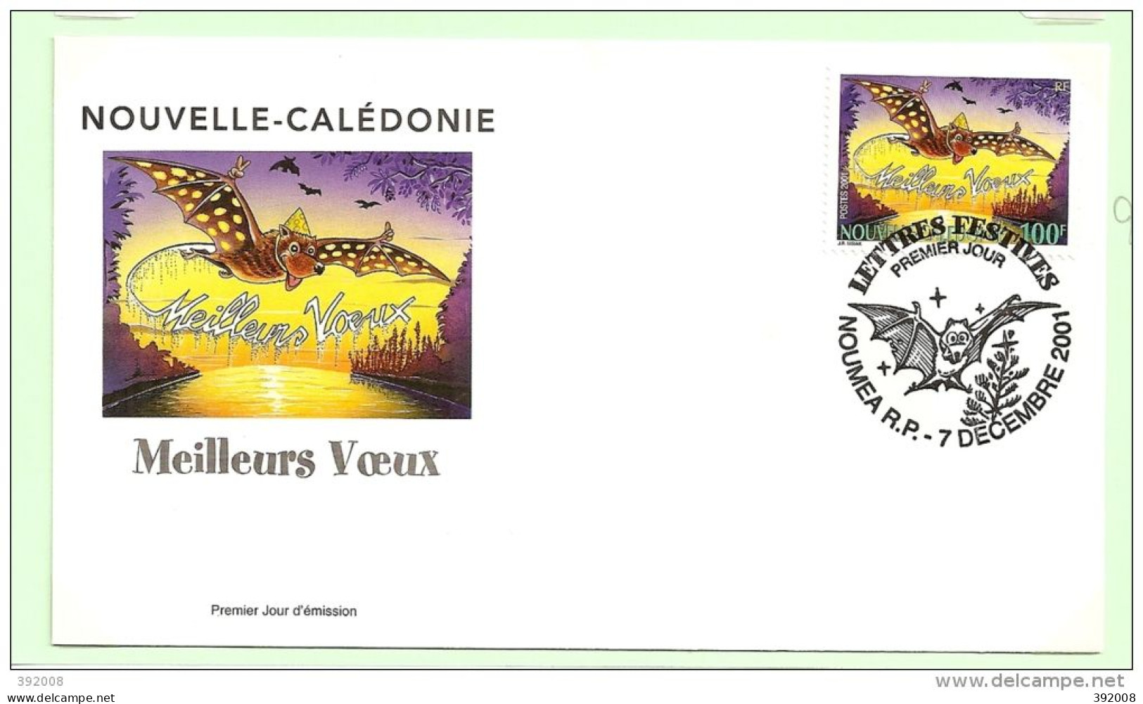 2001 - 861 - Meileurs Voeux - 19 - FDC