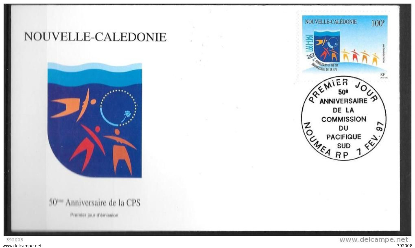 1997 - PA 341 - 50 Ans De La Commission Du Pacifique Sud - 17 - FDC