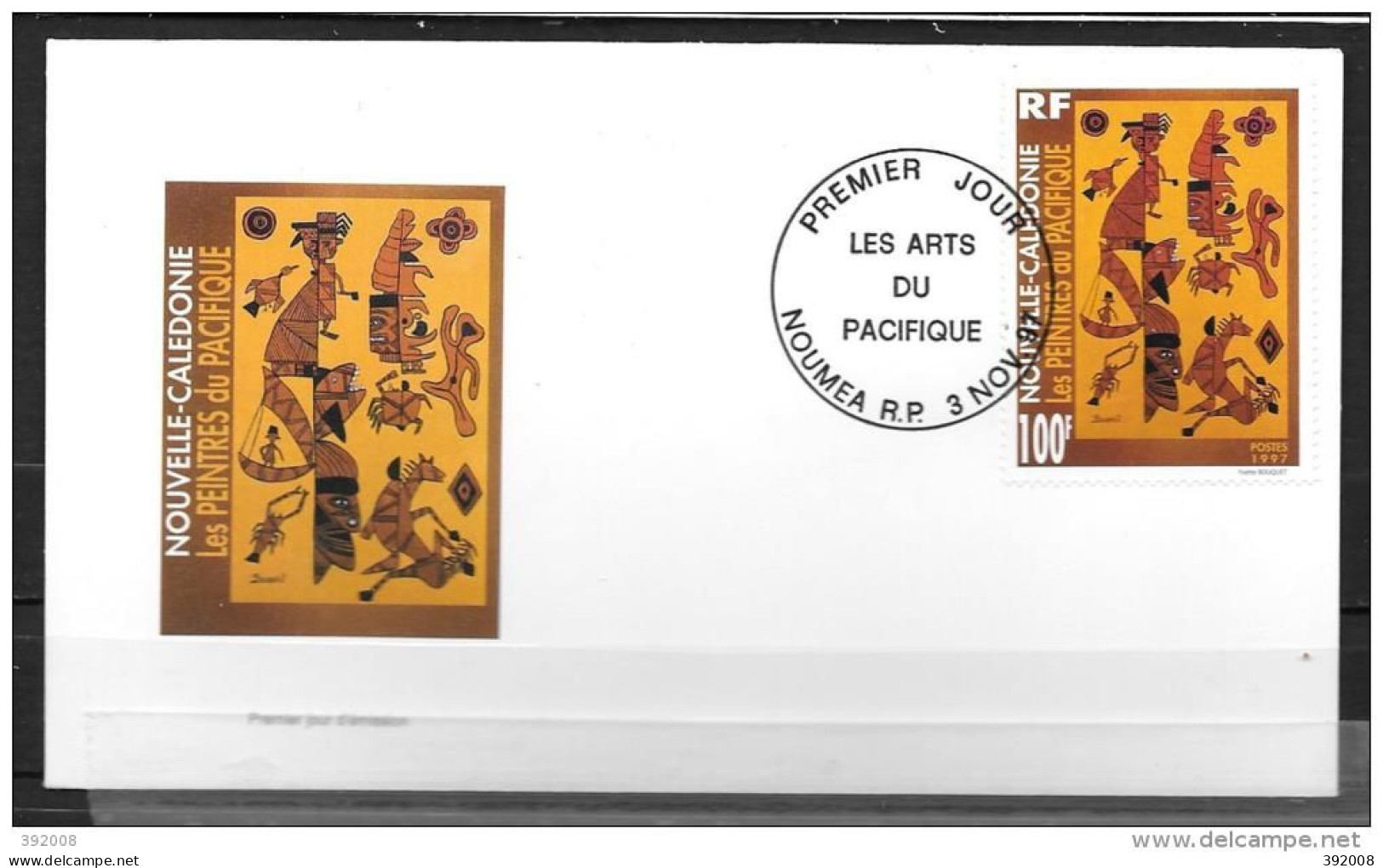 1997 - 741 - Les Arts Du Pacifique, Sculpture  - 16 - FDC