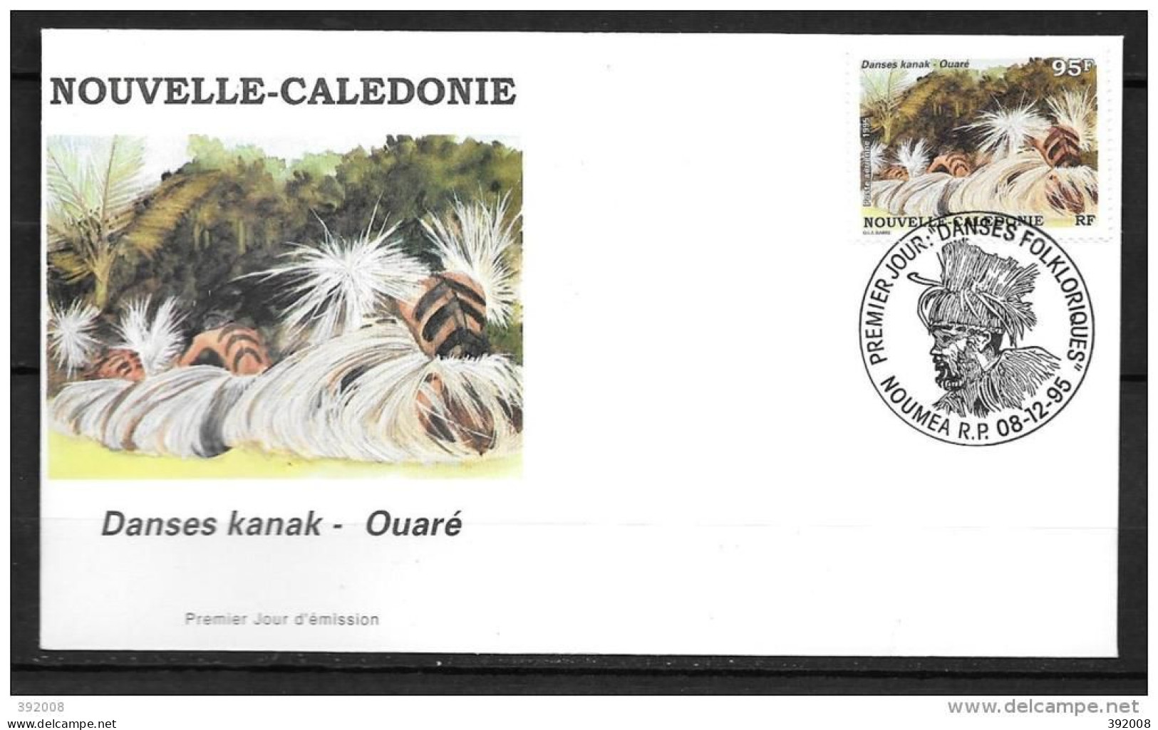 1995 - PA 330 - Danses Kanak - Ouaré  14 - FDC