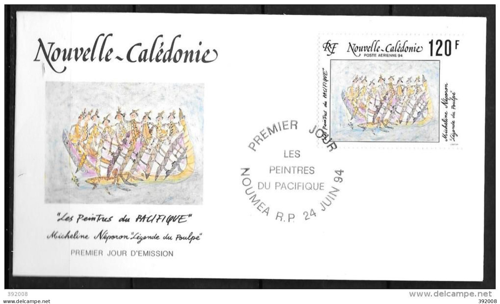 1994 - PA 313 - Peintres, Micheline Néporon - 12 - FDC