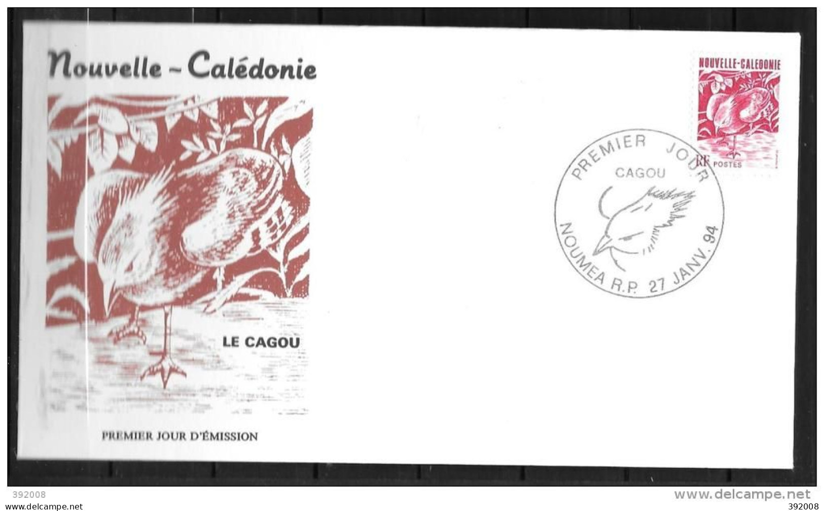 1994 - 654 - Cagous - 11 - FDC