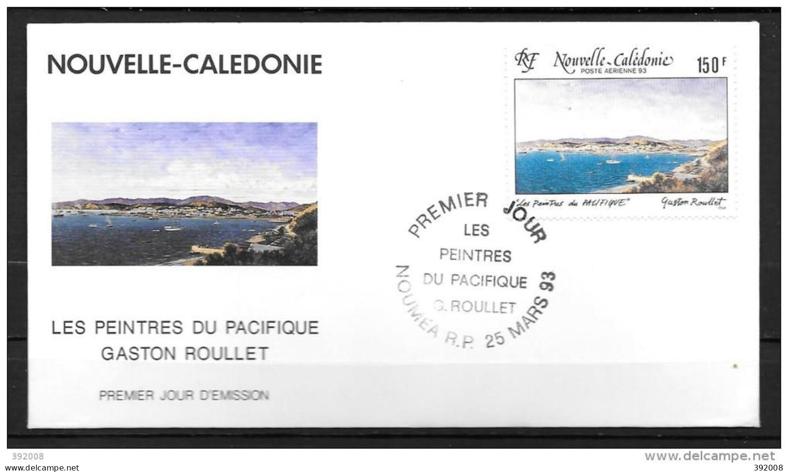 1993 - PA 296 - Peintres Du Pacifique, Gaston Roullet - 11 - FDC